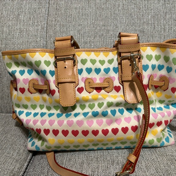 Dooney & Bourke rainbow heart medium chiara bag rare y2k - Picture 6 of 9
